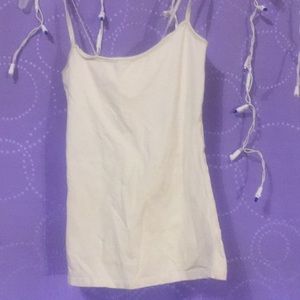 Charlotte Russe Shelf Bra White Cami